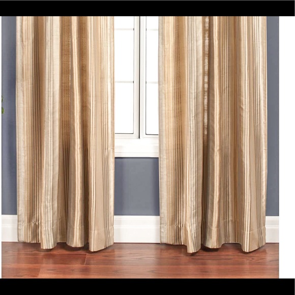 🆕 Gold Cosmo Stripe Curtain Panel 54 x 96 New in package. - Picture 3 of 16
